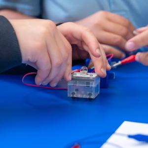 Children using a circuit