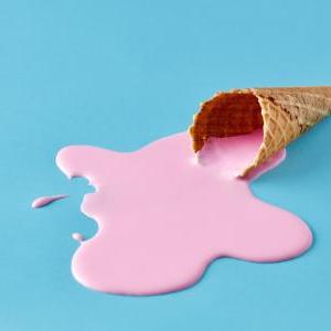 Melted ice cream