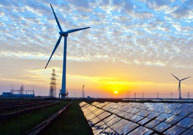 Wind and solar farm