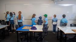 Students at whiteboard