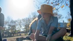 Student outside