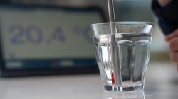 Measuring the temperature of water