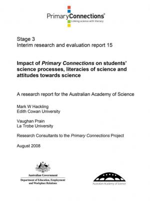 Impact of Primary Connections on students' science processes, literacies of science and attitudes towards science