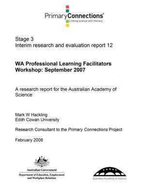 WA Professional Learning Facilitators workshop September 2007